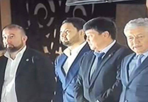 Кенес Ракишев и Анвар Габбазов с лидерами фракций «Онугуу-Прогресс» и СДПК