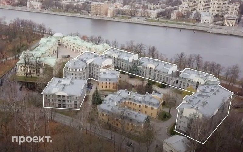 ½ Дом на Каменном острове Санкт-Петербурга, где расположена квартира Цилевич